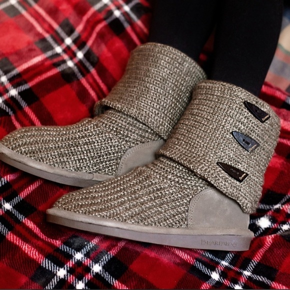 BearPaw Gray Sweater Boot Fall Winter Boots 6 - Picture 1 of 12
